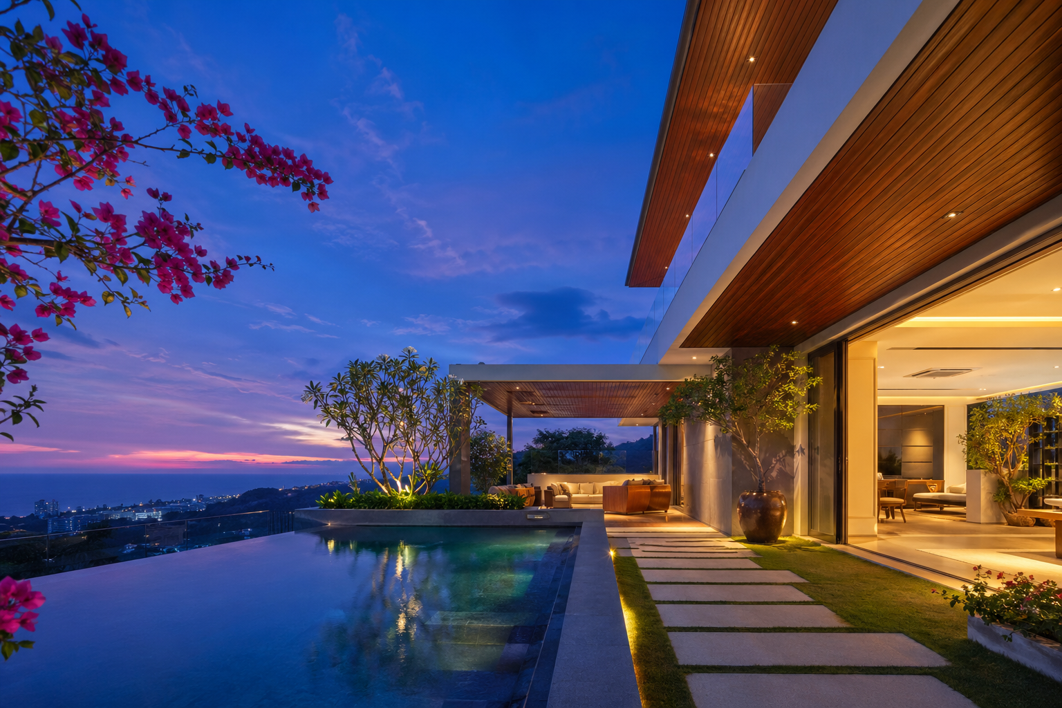 Villa Tây Sơn — modern tropical villa with infinity pool